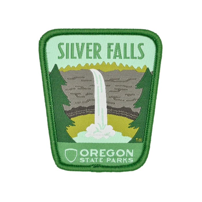 Silver Falls, 2.5" Iron-on Patch | Patchmarks Oregon State Parks