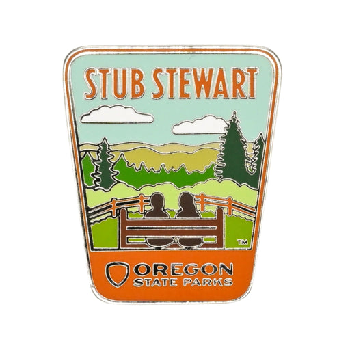 Stub Stewart Enamel Pin | Patchmarks Oregon State Parks