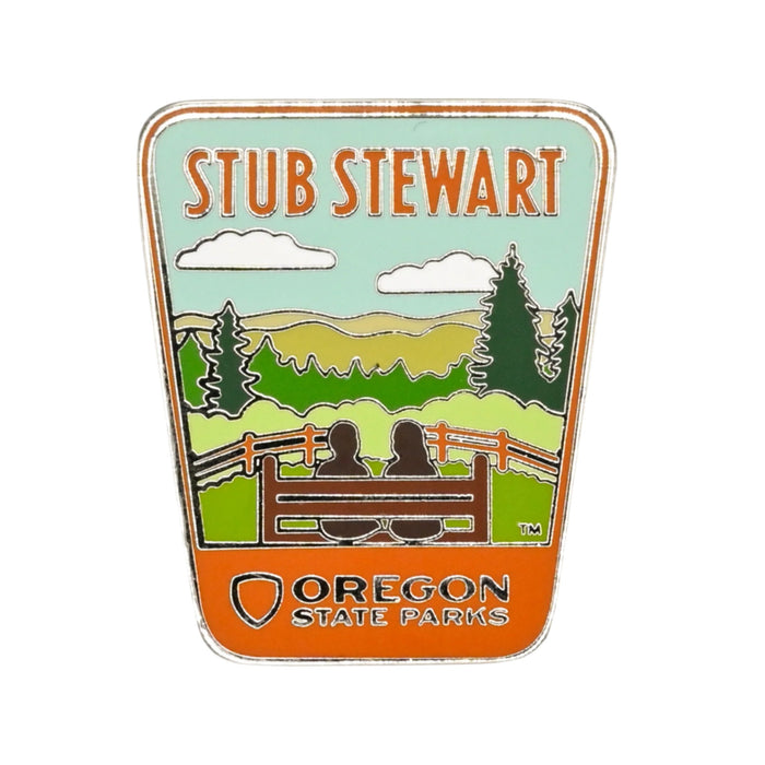 Stub Stewart Enamel Pin | Patchmarks Oregon State Parks