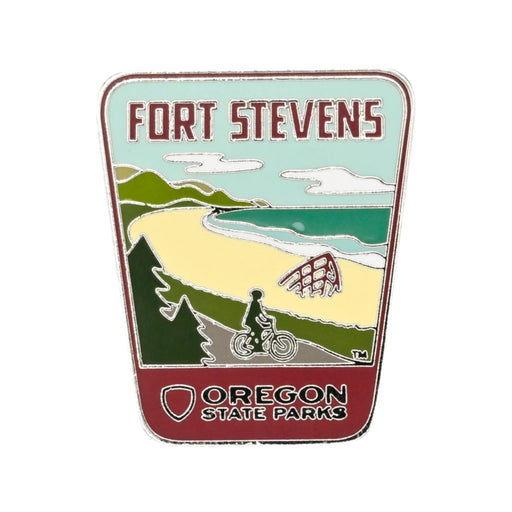 Fort Stevens Enamel Pin | Patchmarks Oregon State Parks