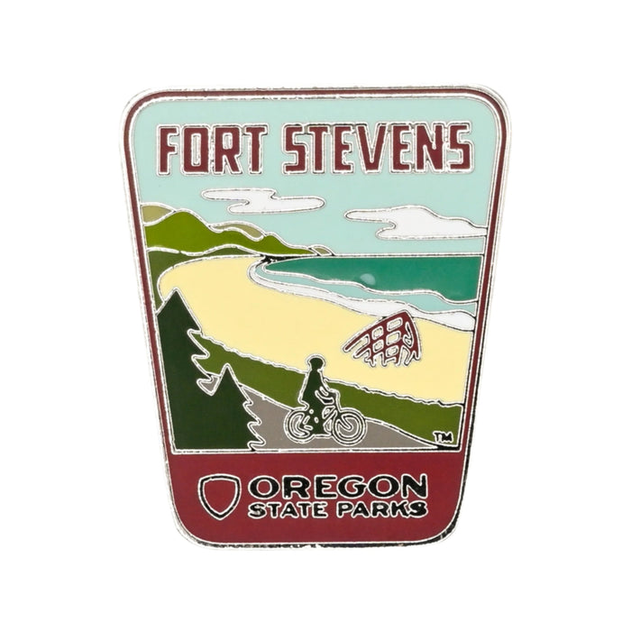 Fort Stevens Enamel Pin | Patchmarks Oregon State Parks
