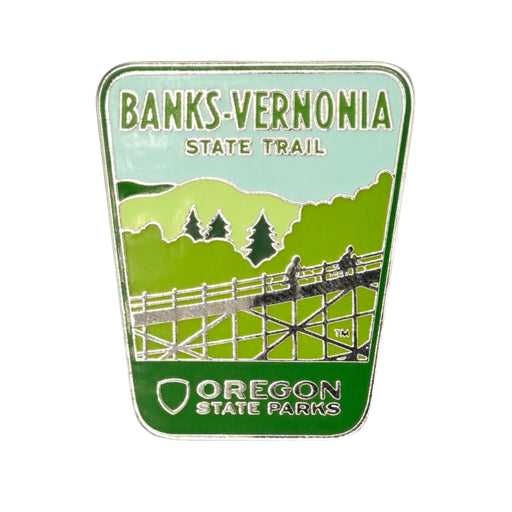 Banks-Vernonia Enamel Pin | Patchmarks Oregon State Parks