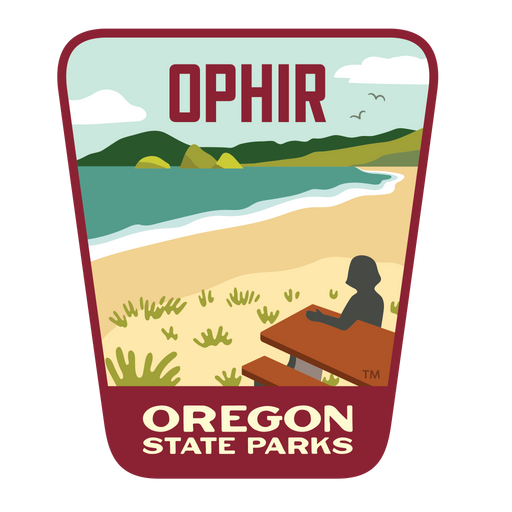 Ophir, 3.25” Weatherproof Sticker | Patchmarks Oregon State Parks