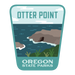Otter Point, 3.25” Weatherproof Sticker | Patchmarks Oregon State Parks