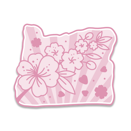 *NEW* Cherry Blossoms - 3.5" Vinyl Sticker | Patchmarks Oregon State Parks