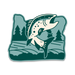 *NEW* Salmon - 3.5" Vinyl Sticker | Patchmarks Oregon State Parks