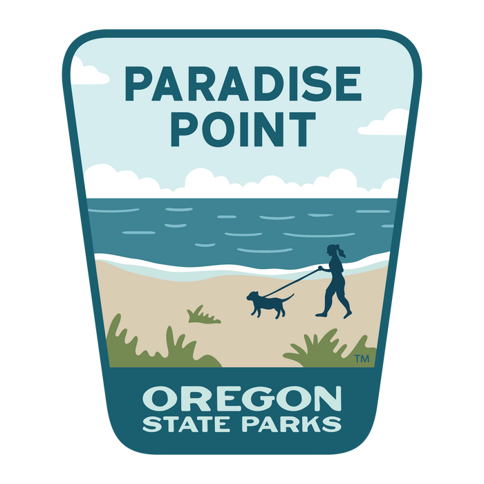 Paradise Point, 3.25” Weatherproof Sticker | Patchmarks Oregon State Parks