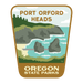 Port Orford Heads, 3.25” Weatherproof Sticker | Patchmarks Oregon State Parks