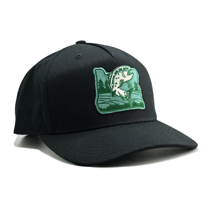 Salmon Snapback Hat | Patchmarks Oregon State Parks