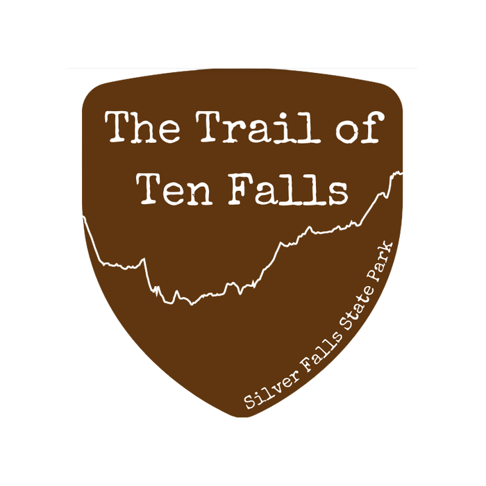 Trail of 10 Falls - Enamel Pin | Patchmarks Oregon State Parks