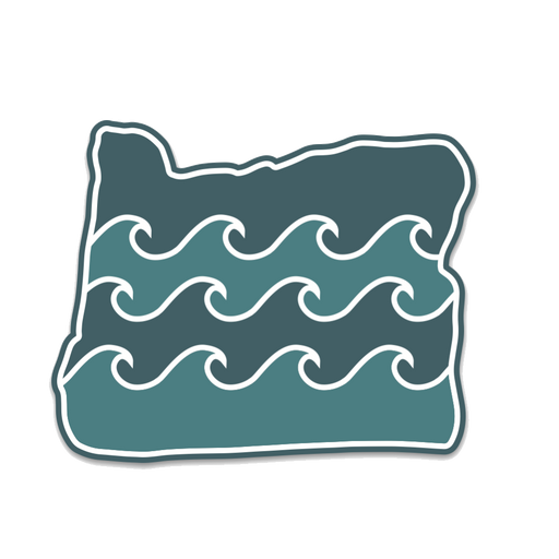 Water Ways - 3.5" Vinyl Sticker | Patchmarks Oregon State Parks
