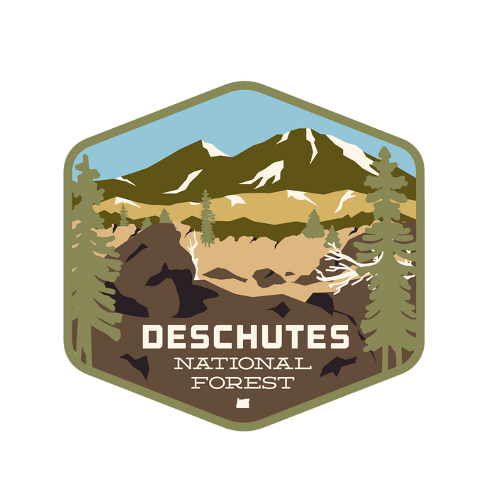 Deschutes National Forest - Sticker | Patchmarks Oregon State Parks