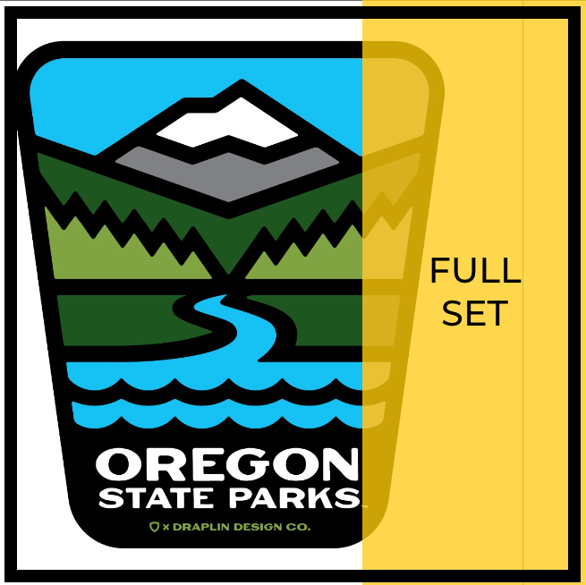 Oregon State Parks Sticker Set, 80 pc | Patchmarks Oregon State Parks