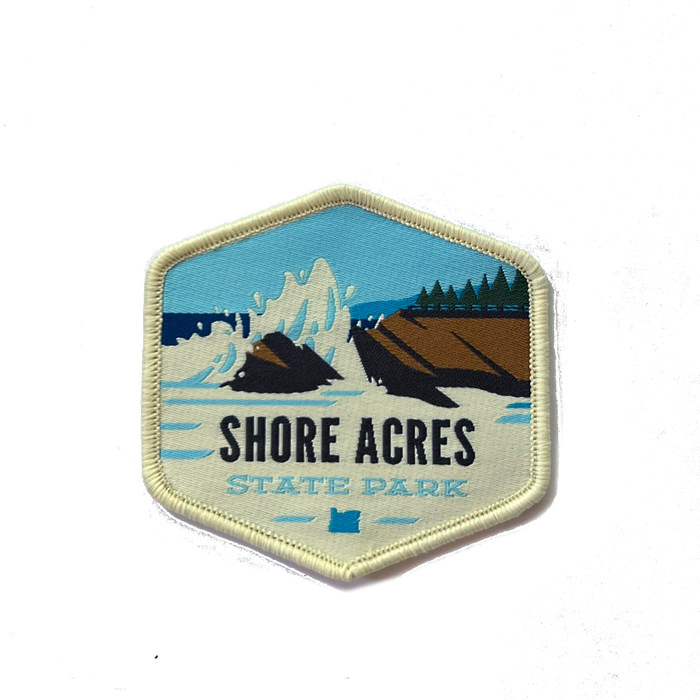 Shore Acres State Park - Waves Patch | Patchmarks Oregon State Parks