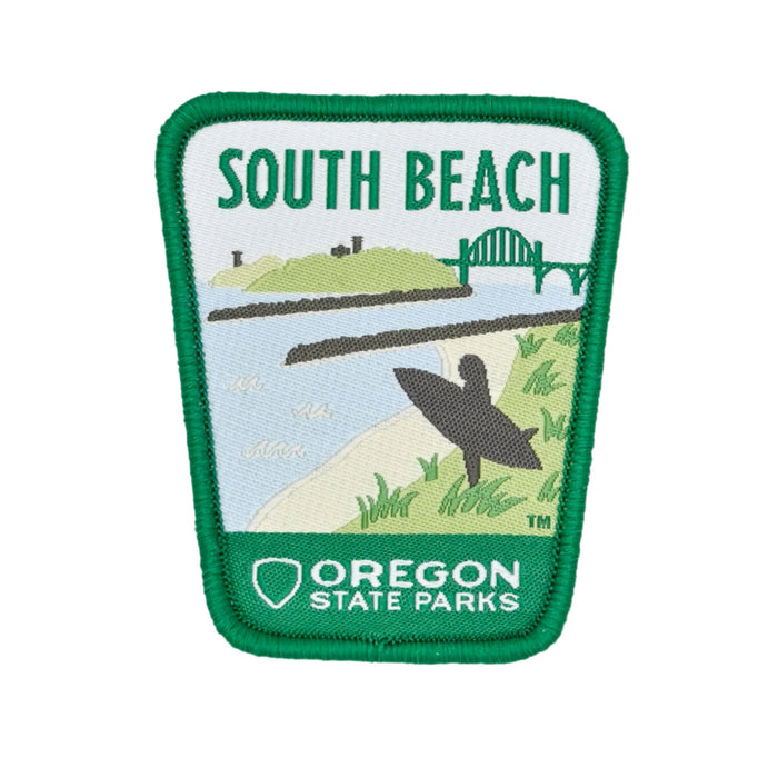 South Beach, 2.5" Iron-on Patch | Patchmarks Oregon State Parks