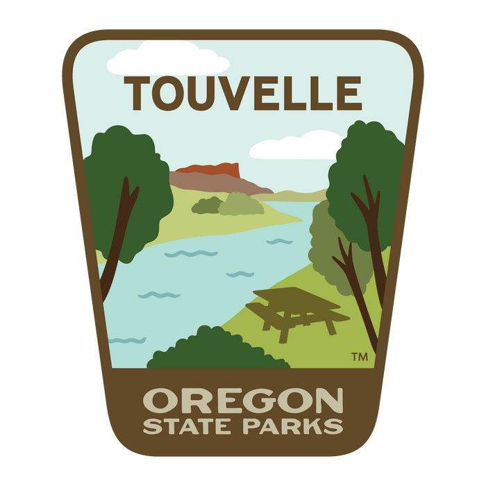 Touvelle, 3.25” Weatherproof Sticker | Patchmarks Oregon State Parks