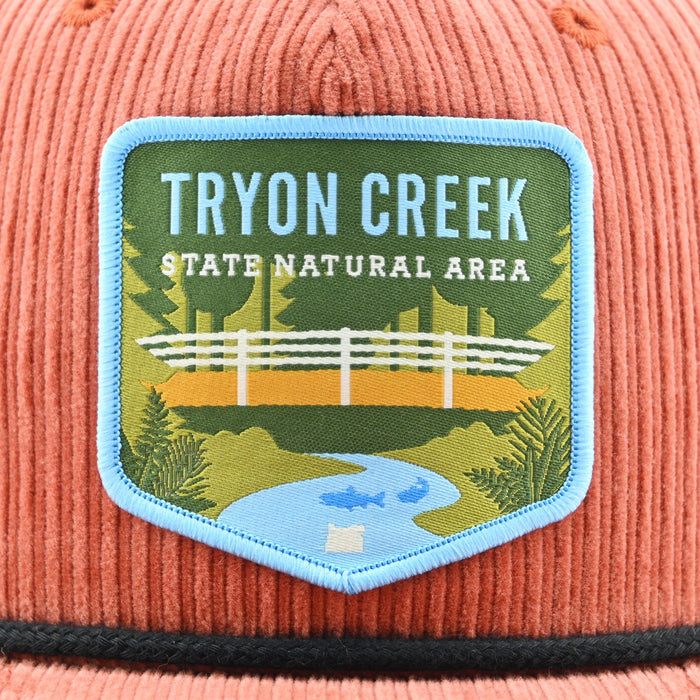 Tryon Creek Bridge Corduroy Hat | Patchmarks Oregon State Parks