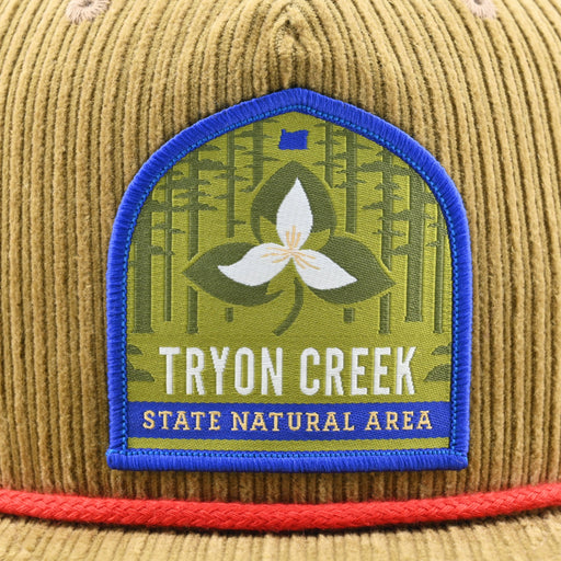 Tryon Creek Trillium Corduroy Hat | Patchmarks Oregon State Parks