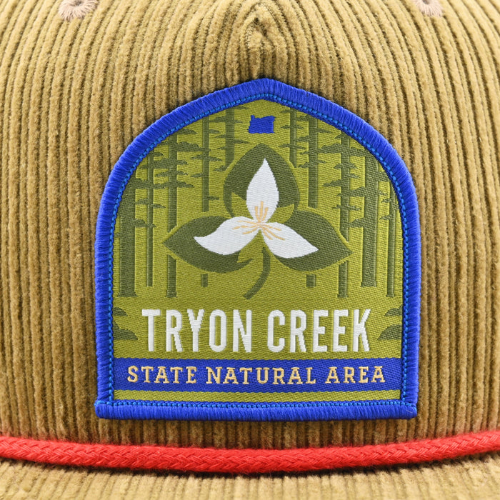 Tryon Creek Trillium Corduroy Hat | Patchmarks Oregon State Parks