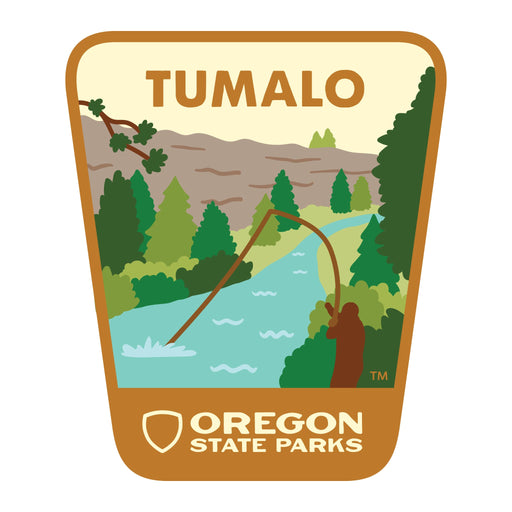 Tumalo, 3.25” Weatherproof Sticker | Patchmarks Oregon State Parks
