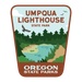 Umpqua Lighthouse State Park, 3.25” Weatherproof Sticker | Patchmarks Oregon State Parks