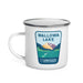 Wallowa Lake Enamel Mug, 12oz | Patchmarks Oregon State Parks