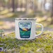 Wallowa Lake Enamel Mug, 12oz | Patchmarks Oregon State Parks