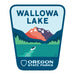 Wallowa Lake, 3.25” Weatherproof Sticker | Patchmarks Oregon State Parks
