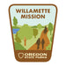 Willamette Mission, 3.25” Weatherproof Sticker | Patchmarks Oregon State Parks