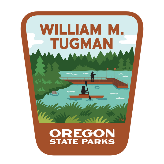 William Tugman, 3.25” Weatherproof Sticker | Patchmarks Oregon State Parks