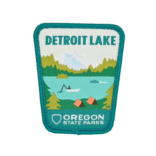Detroit Lake, 2.5" Iron-on Patch | Patchmarks Oregon State Parks