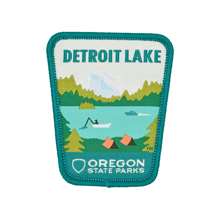 Detroit Lake, 2.5" Iron-on Patch | Patchmarks Oregon State Parks