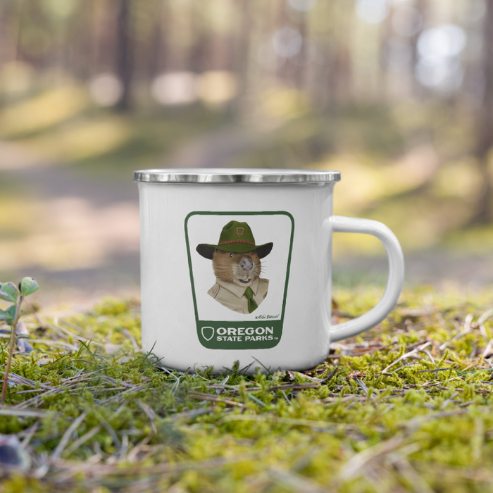 Beaver Mug, 12oz | Patchmarks Oregon State Parks