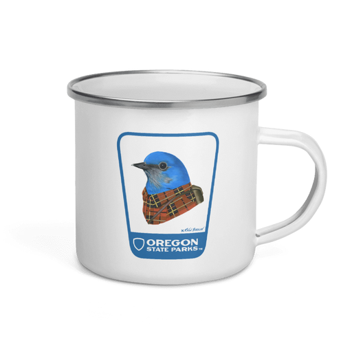 Western Bluebird Mug, 12oz | Patchmarks Oregon State Parks