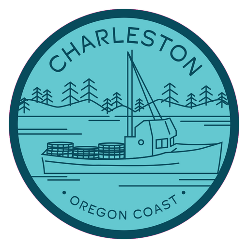 Charleston 3.25" Sticker | Patchmarks Oregon State Parks
