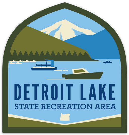 Detroit Lake State Recreation Area Sticker | Patchmarks Oregon State Parks