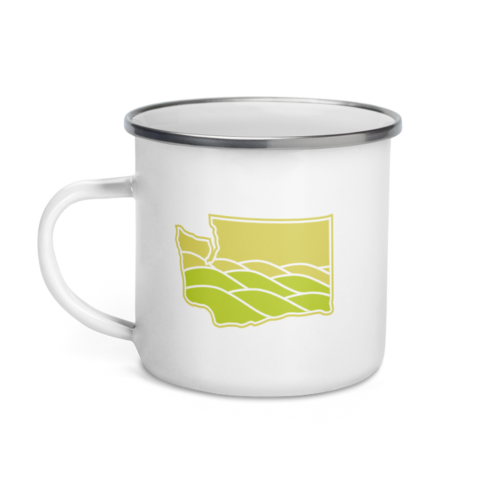 Washington Elements Palouse, Enamel Mug, 12oz | Patchmarks Oregon State Parks