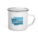 Washington Elements Cascades, Enamel Mug, 12oz | Patchmarks Oregon State Parks