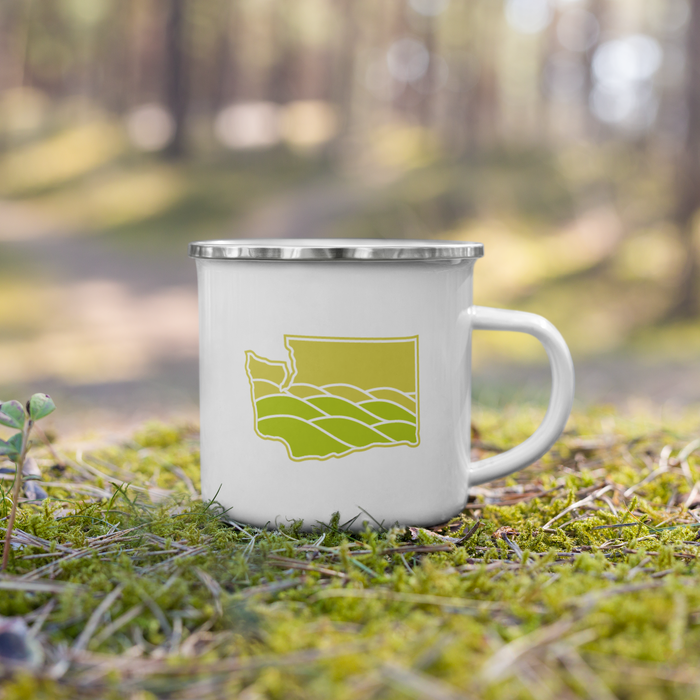 Washington Elements Palouse, Enamel Mug, 12oz | Patchmarks Oregon State Parks