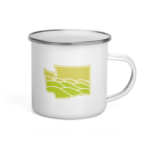 Washington Elements Palouse, Enamel Mug, 12oz | Patchmarks Oregon State Parks