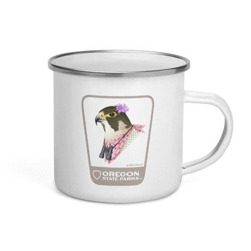 Peregrine Falcon Mug, 12oz | Patchmarks Oregon State Parks