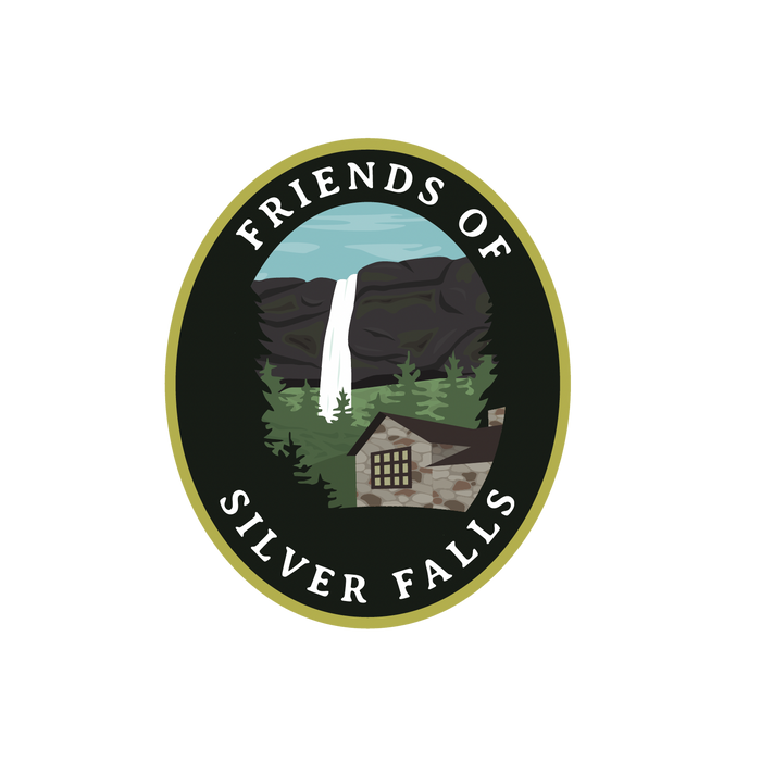 Friends of Silver Falls 4" Sticker | Patchmarks Oregon State Parks