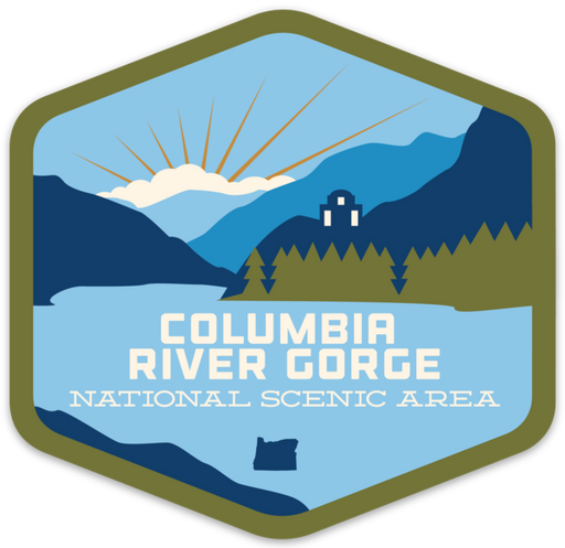 Columbia River Gorge Sticker | Patchmarks Oregon State Parks