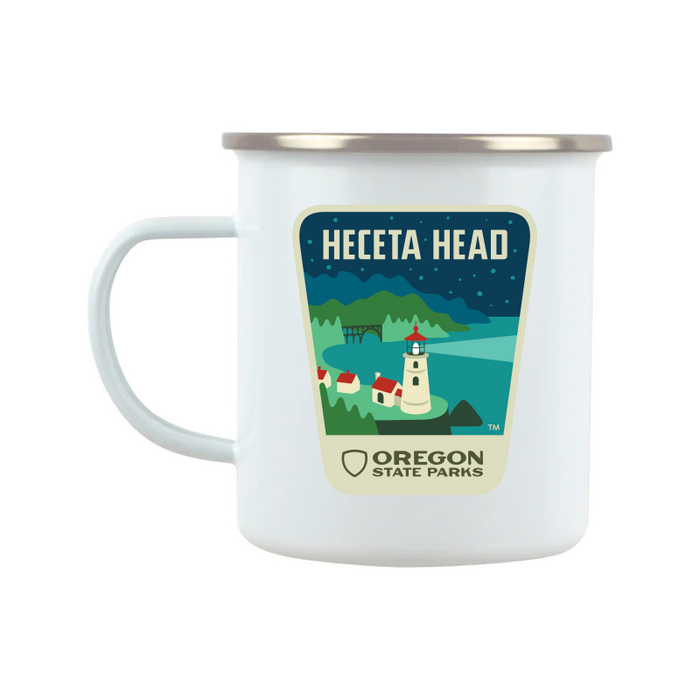Heceta Head Mug, 12oz | Patchmarks Oregon State Parks