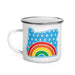 Oregon Elements Rainbow, Enamel Mug, 12oz | Patchmarks Oregon State Parks