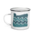 Oregon Elements Water Ways, Enamel Mug, 12oz | Patchmarks Oregon State Parks