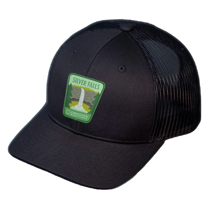Silver Falls Trucker Hats | Patchmarks Oregon State Parks