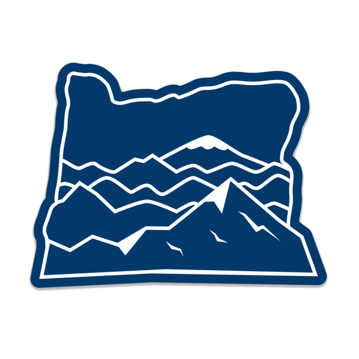 Mountains - 3.5" Vinyl Sticker | Patchmarks Oregon State Parks