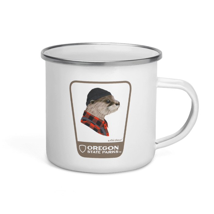 River Otter Mug, 12oz | Patchmarks Oregon State Parks
