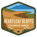 Heartleaf Bluffs 3.25" Sticker (NEW!) | Patchmarks Oregon State Parks